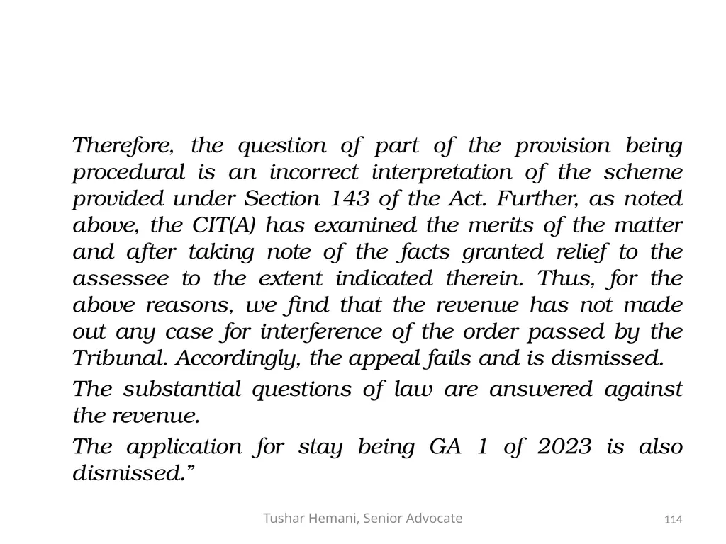 Controversial issues under the Income Tax & Fake - slide 114 of 129