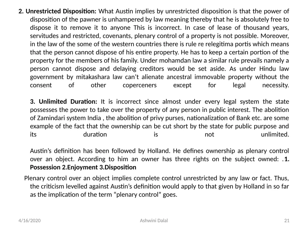 UNIT-I: Classification of lands — Ownership of - slide 21 of 58