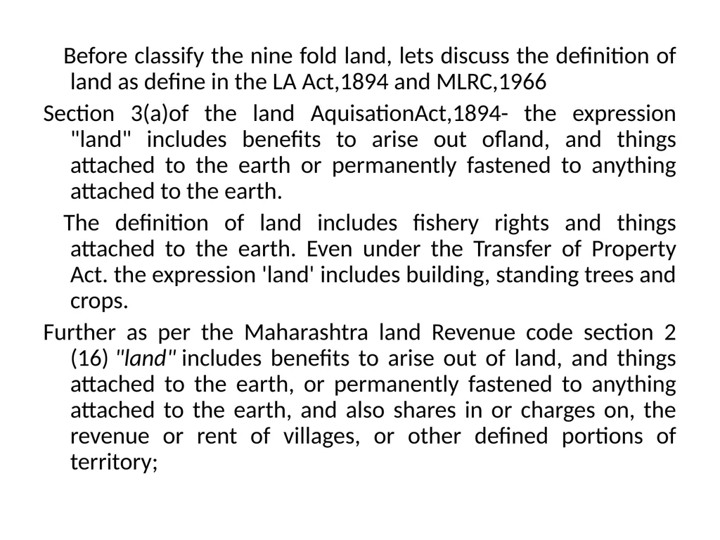 UNIT-I: Classification of lands — Ownership of - slide 10 of 58