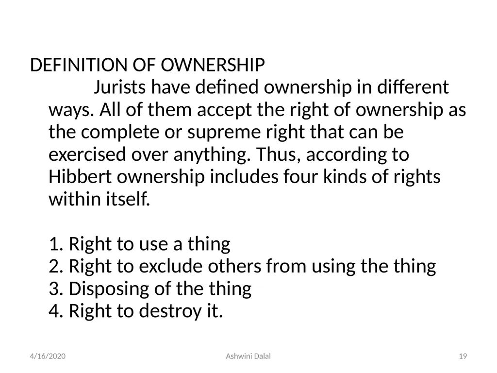 UNIT-I: Classification of lands — Ownership of - slide 19 of 58