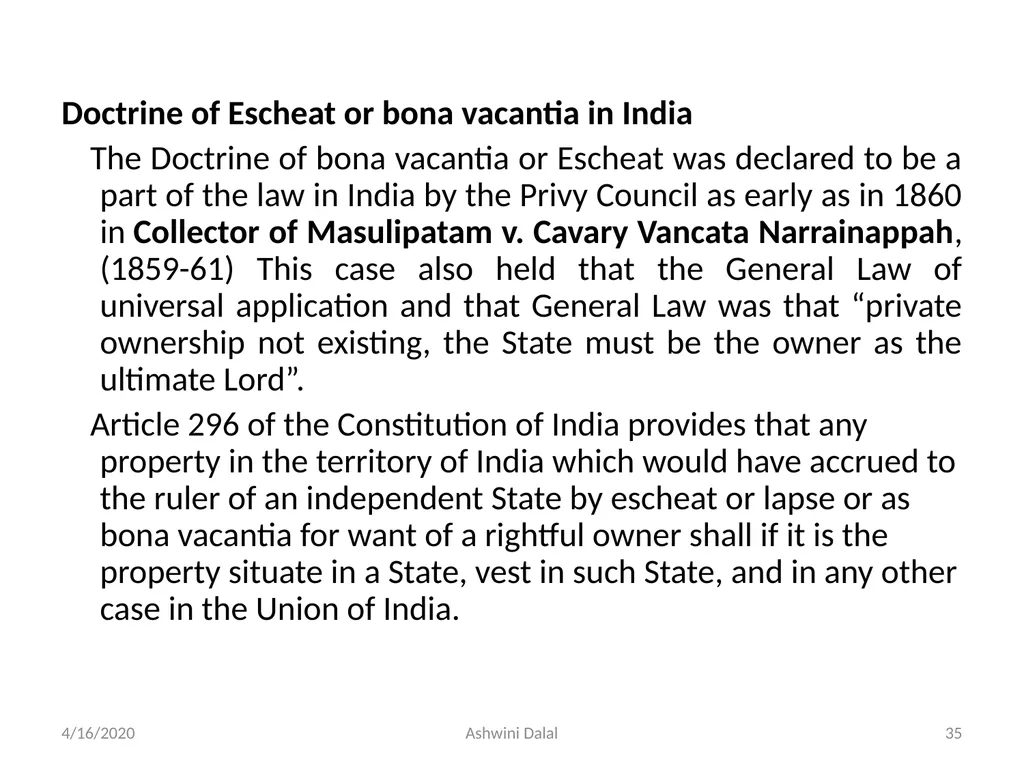 UNIT-I: Classification of lands — Ownership of - slide 35 of 58