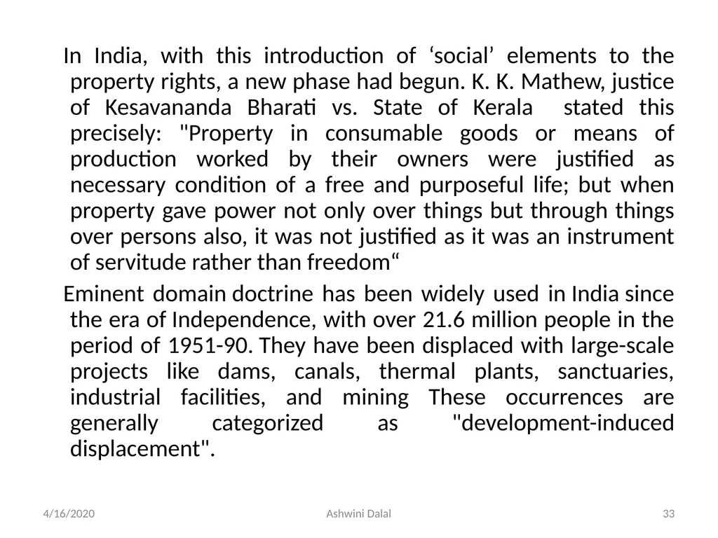 UNIT-I: Classification of lands — Ownership of - slide 33 of 58