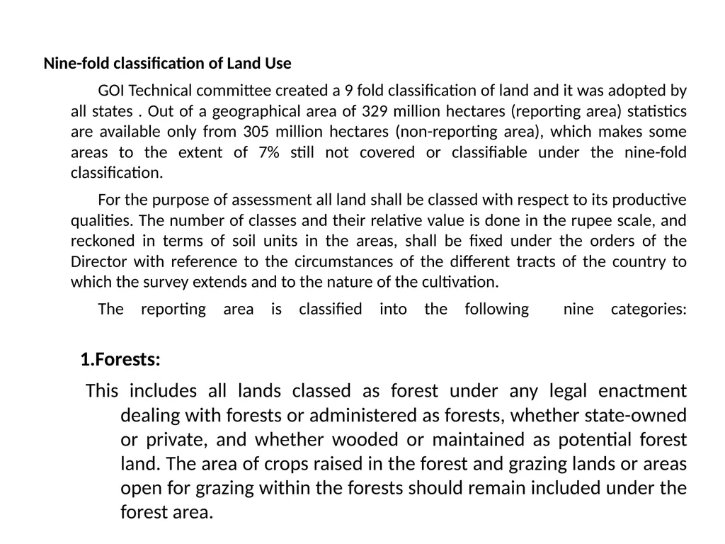 UNIT-I: Classification of lands — Ownership of - slide 11 of 58