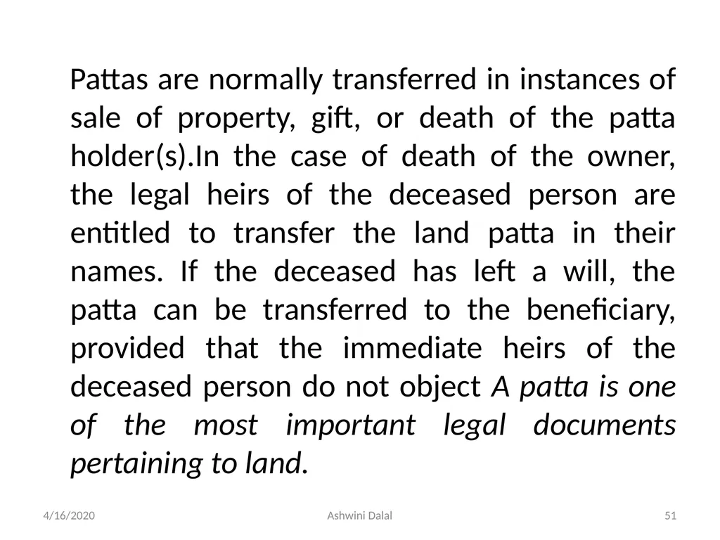 UNIT-I: Classification of lands — Ownership of - slide 51 of 58