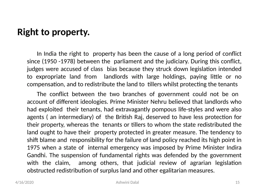 UNIT-I: Classification of lands — Ownership of - slide 15 of 58