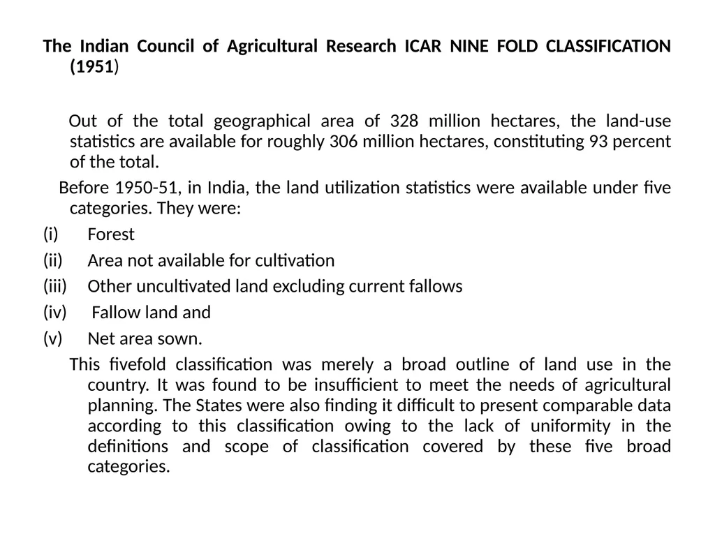 UNIT-I: Classification of lands — Ownership of - slide 8 of 58