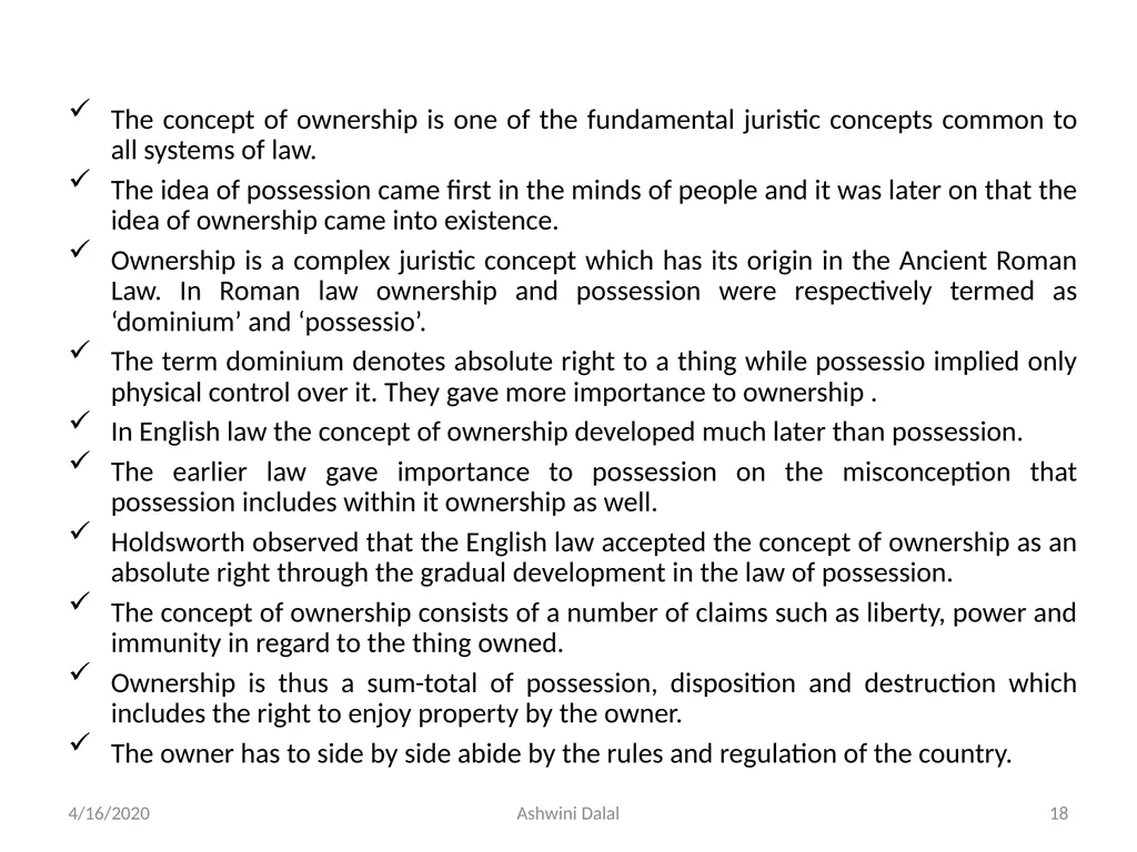 UNIT-I: Classification of lands — Ownership of - slide 18 of 58