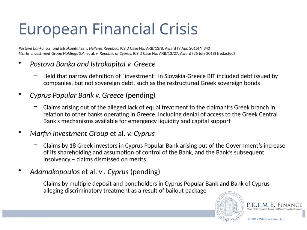 P.R.I.M.E. Finance Panel of Recognized - slide 14 of 29