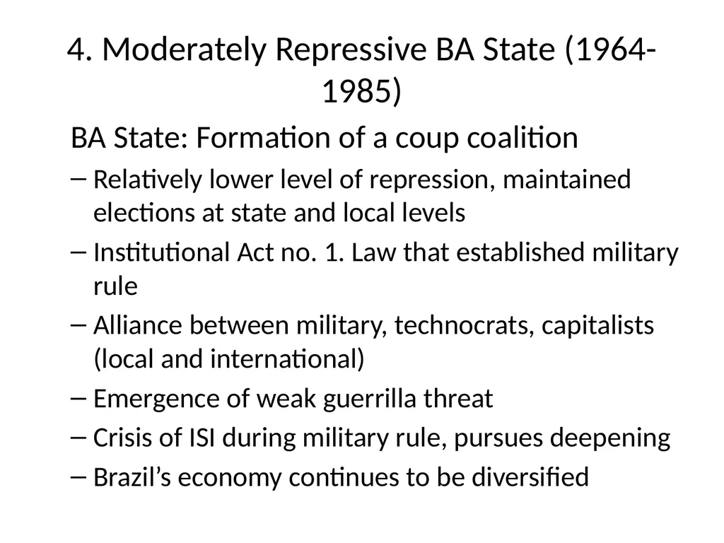 Brazil: Cycles of (Gradual) Political Change Max - slide 18 of 25