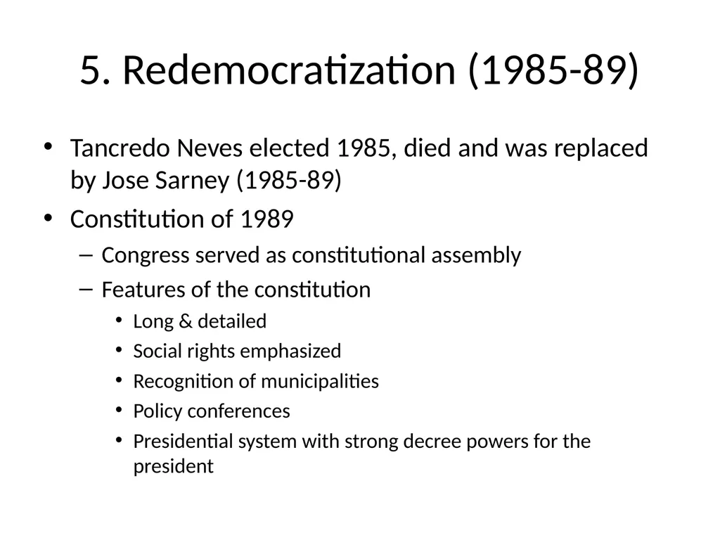 Brazil: Cycles of (Gradual) Political Change Max - slide 20 of 25