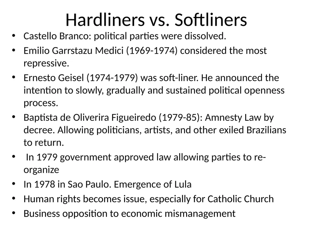 Brazil: Cycles of (Gradual) Political Change Max - slide 19 of 25