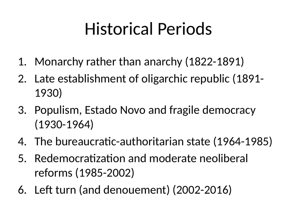 Brazil: Cycles of (Gradual) Political Change Max - slide 2 of 25