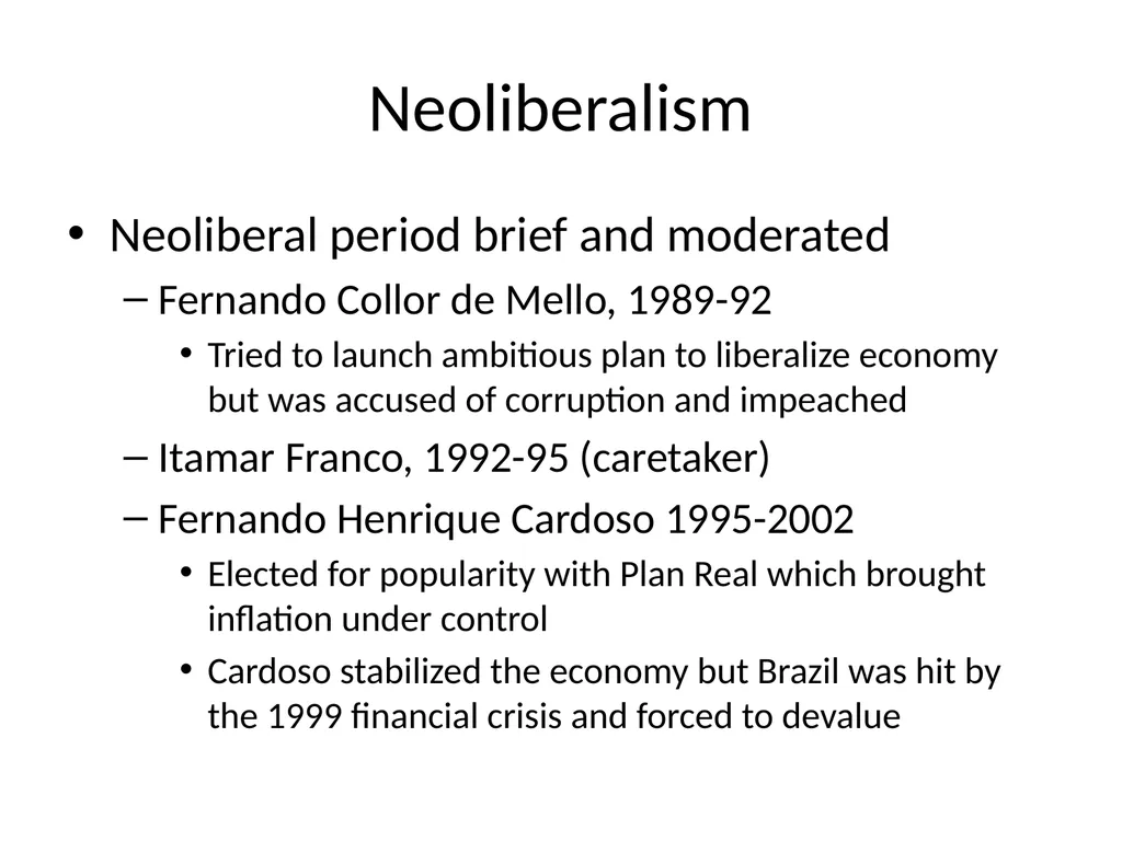 Brazil: Cycles of (Gradual) Political Change Max - slide 21 of 25