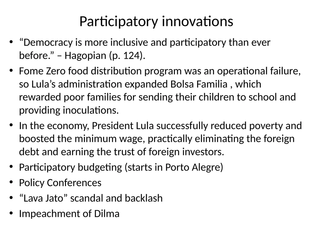 Brazil: Cycles of (Gradual) Political Change Max - slide 24 of 25