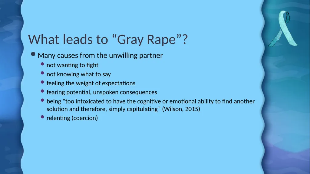 The Myth of “Gray Rape” and Implications for - slide 5 of 27
