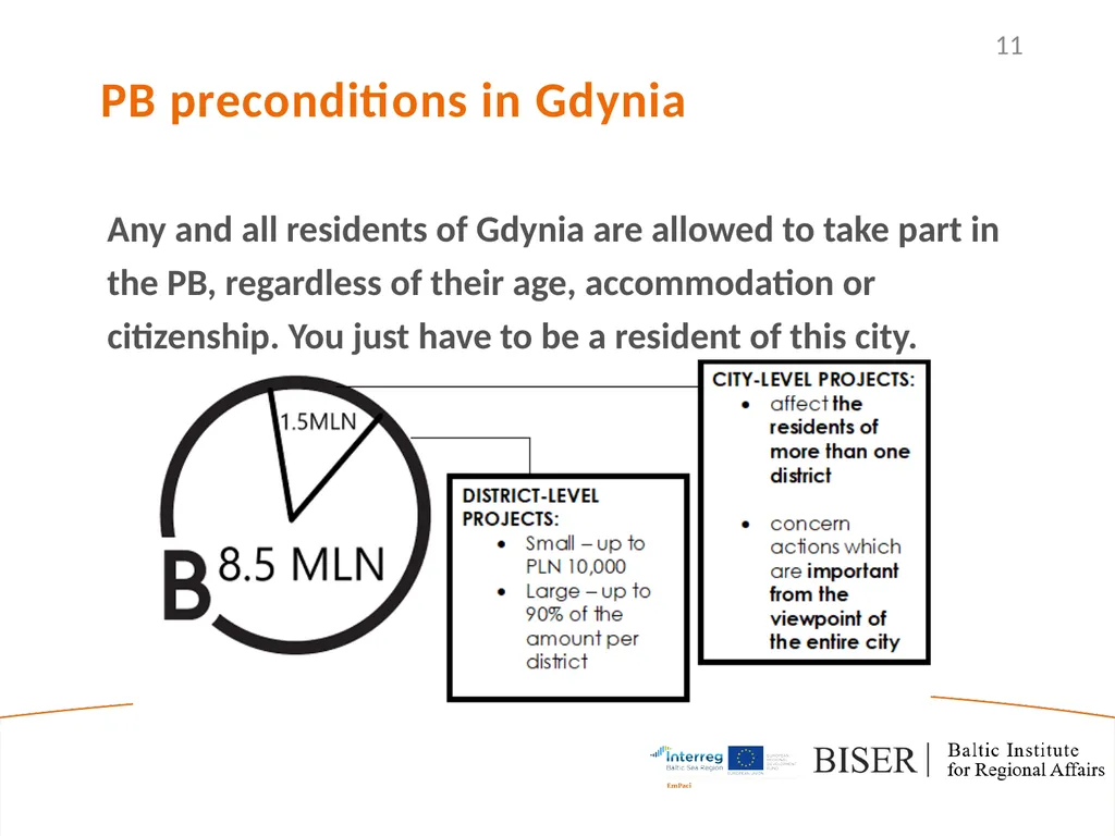 EmPaci Project Empowering participatory Budgeting - slide 11 of 20