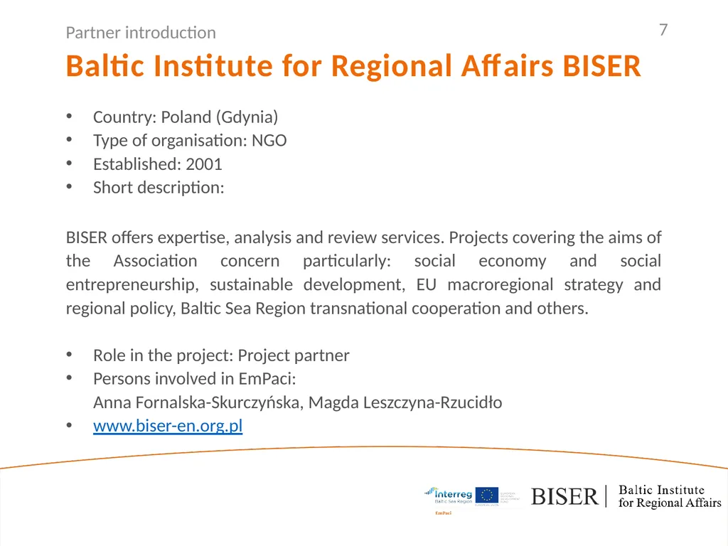 EmPaci Project Empowering participatory Budgeting - slide 7 of 20