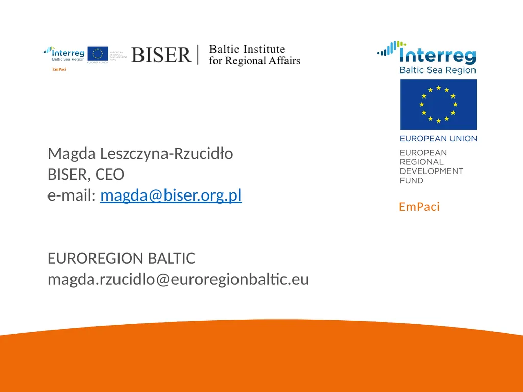 EmPaci Project Empowering participatory Budgeting - slide 20 of 20