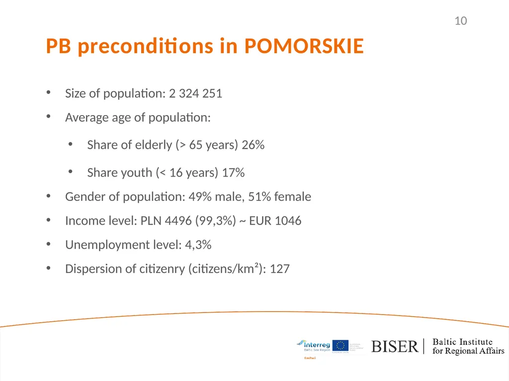 EmPaci Project Empowering participatory Budgeting - slide 10 of 20