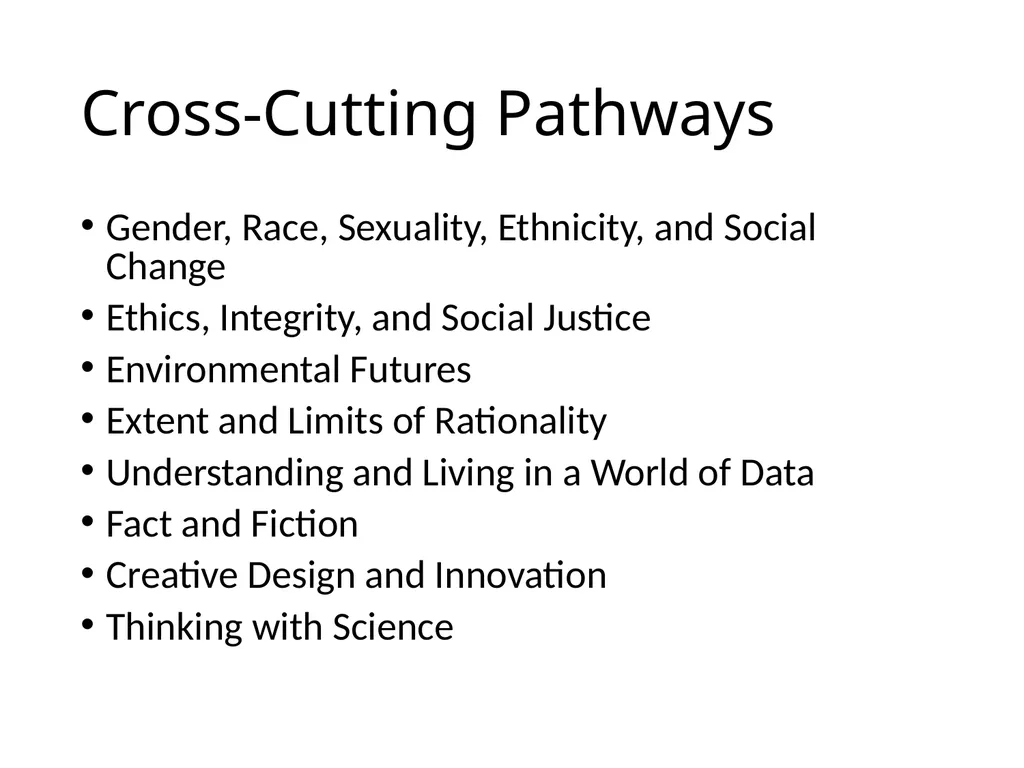 All HASS Pathways : Non-HI ‘Gateway’ course : HASS - slide 41 of 55
