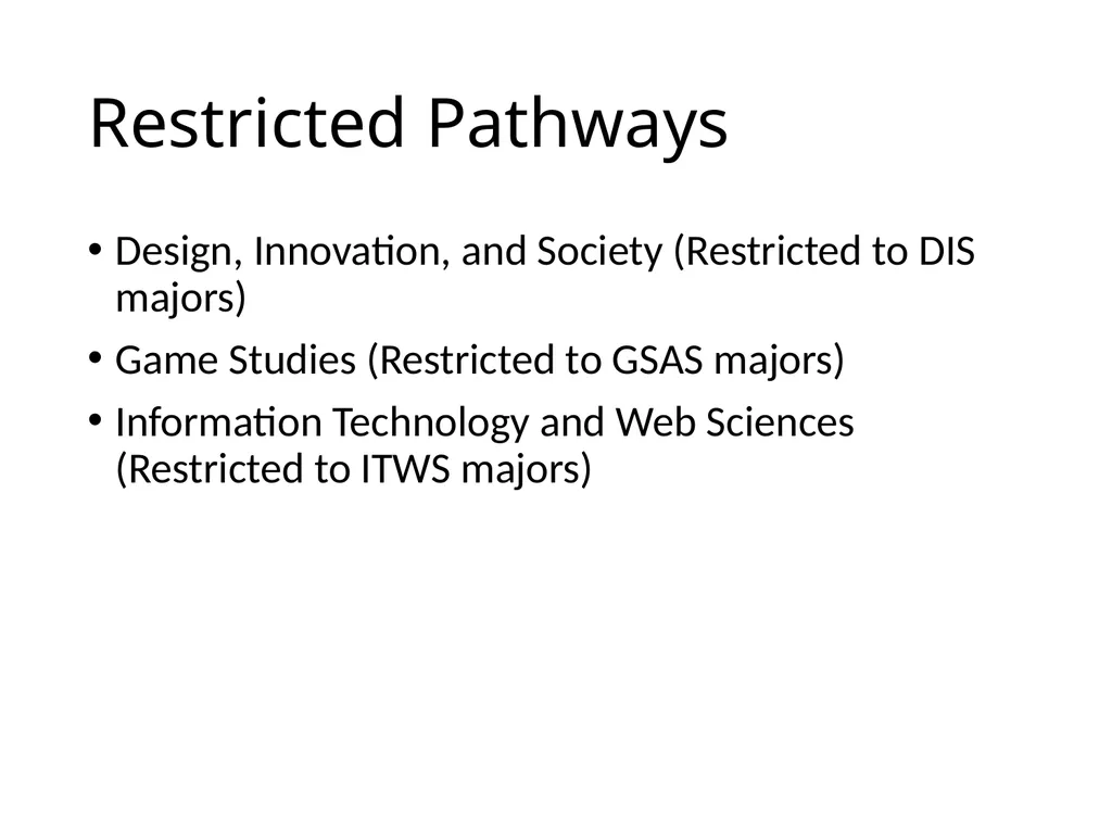 All HASS Pathways : Non-HI ‘Gateway’ course : HASS - slide 51 of 55