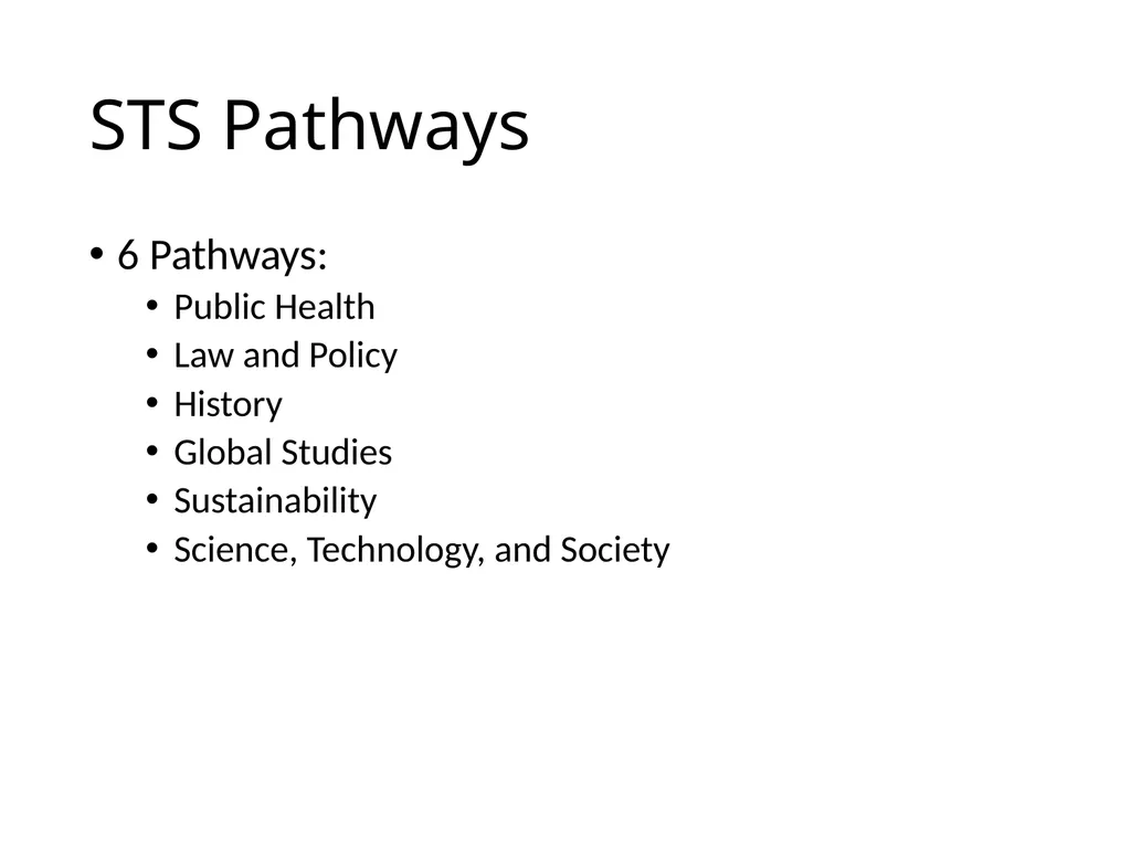 All HASS Pathways : Non-HI ‘Gateway’ course : HASS - slide 34 of 55