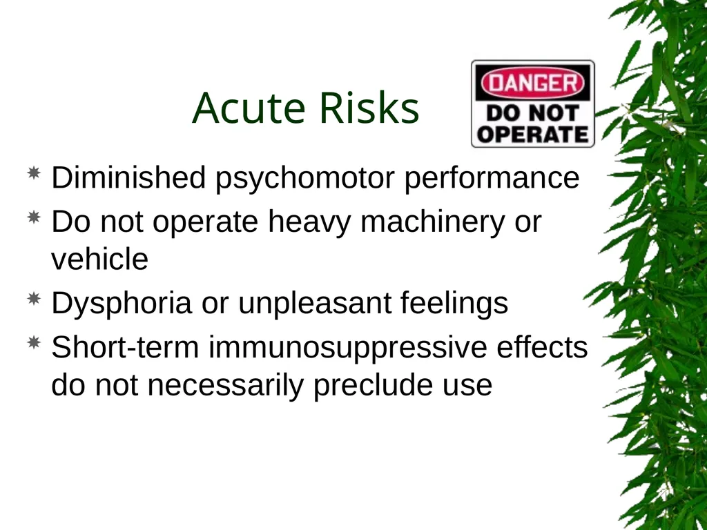 Presented By: David Kan, MD Medical Marijuana: - slide 19 of 48
