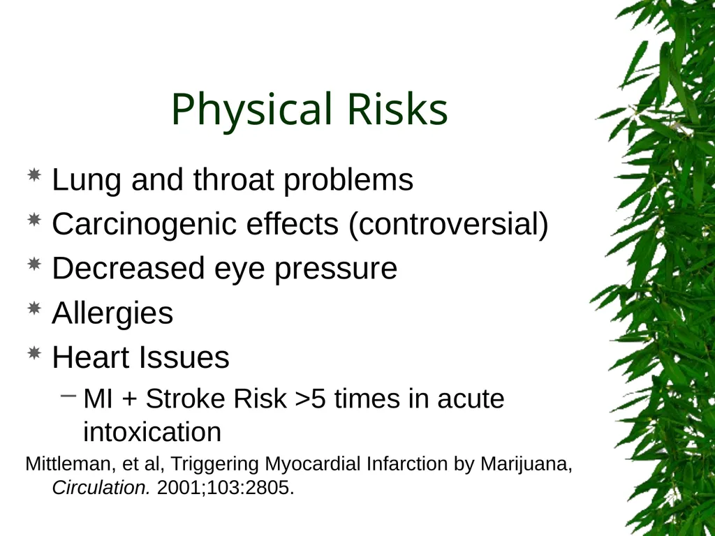 Presented By: David Kan, MD Medical Marijuana: - slide 17 of 48