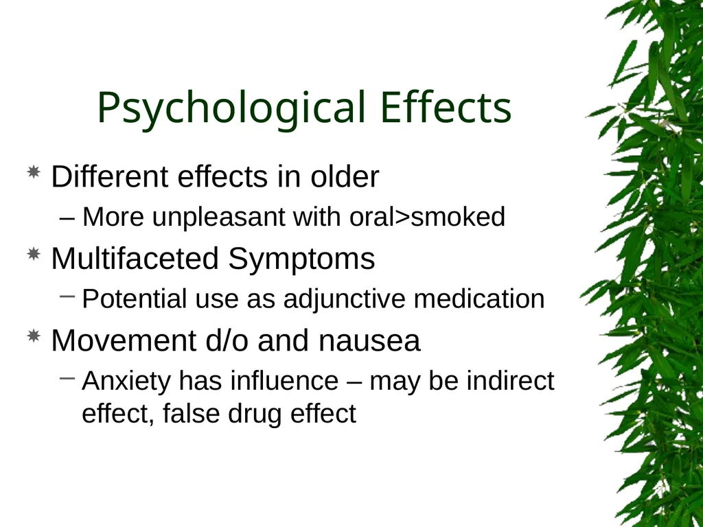 Presented By: David Kan, MD Medical Marijuana: - slide 16 of 48