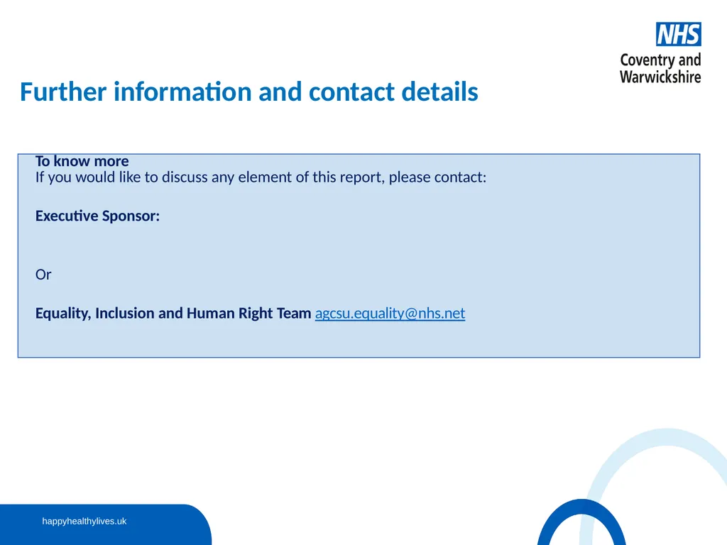 Workforce Disability Equality Standard (WDES) - slide 13 of 13