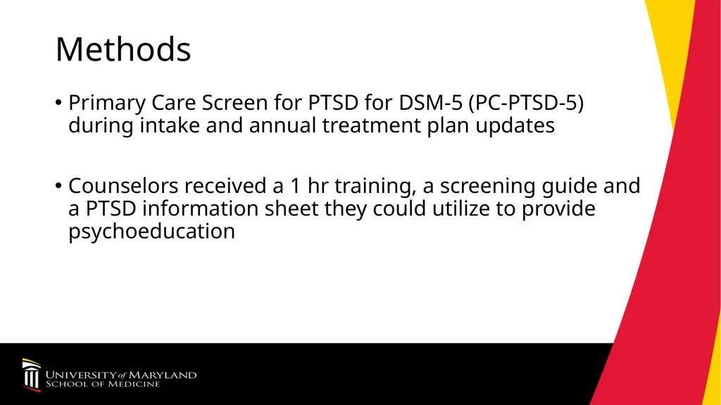 Implementation of Universal Screening for - slide 6 of 16