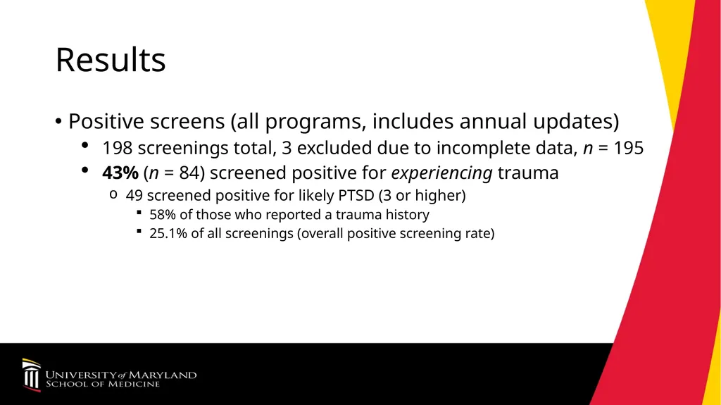Implementation of Universal Screening for - slide 9 of 16