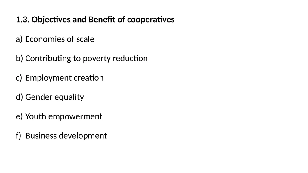 Cooperative and organization management Chapter - slide 4 of 38