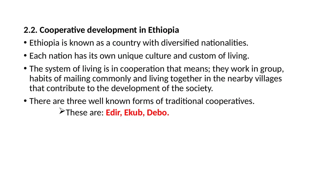 Cooperative and organization management Chapter - slide 10 of 38