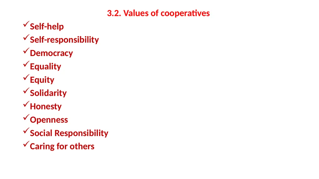 Cooperative and organization management Chapter - slide 33 of 38