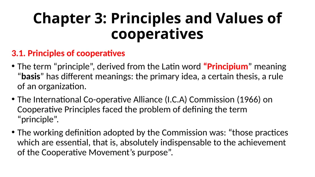 Cooperative and organization management Chapter - slide 22 of 38