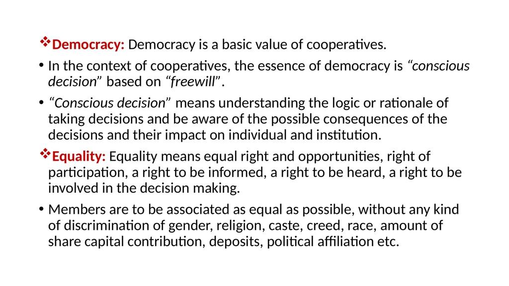 Cooperative and organization management Chapter - slide 35 of 38