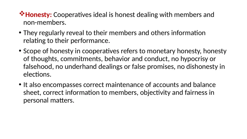 Cooperative and organization management Chapter - slide 37 of 38