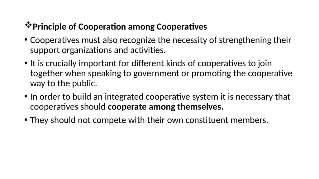 Cooperative and organization management Chapter - slide 31 of 38
