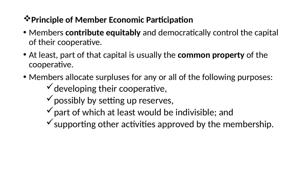 Cooperative and organization management Chapter - slide 28 of 38