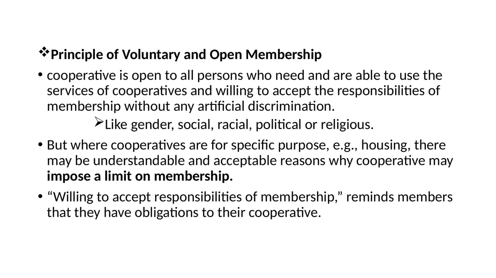 Cooperative and organization management Chapter - slide 26 of 38