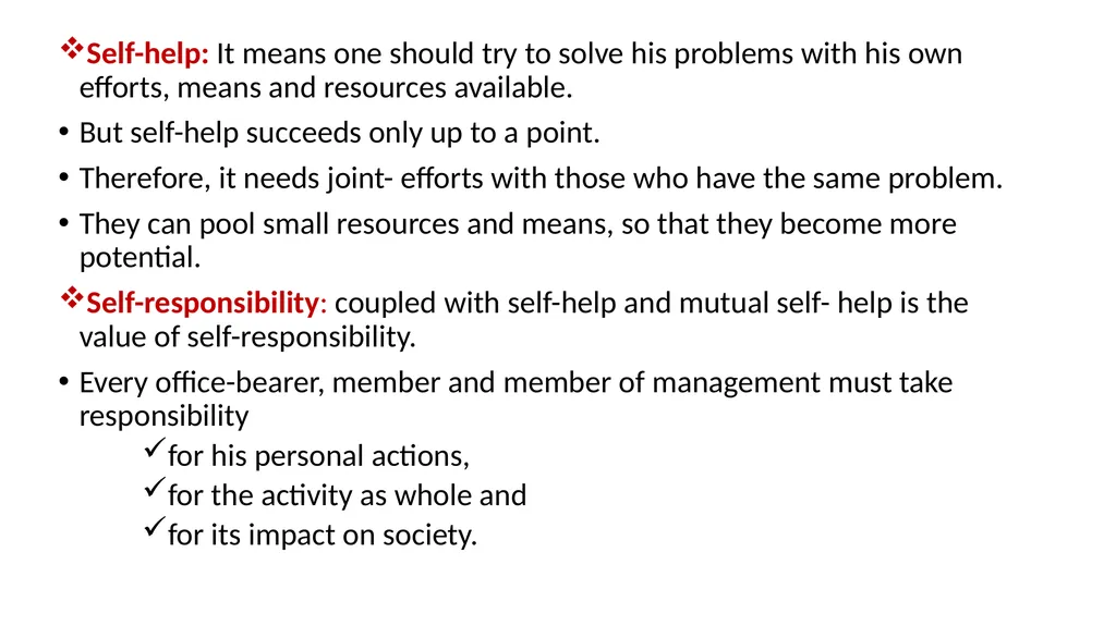 Cooperative and organization management Chapter - slide 34 of 38