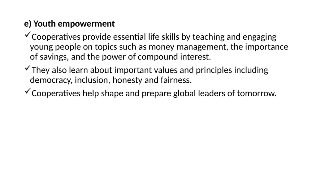 Cooperative and organization management Chapter - slide 7 of 38