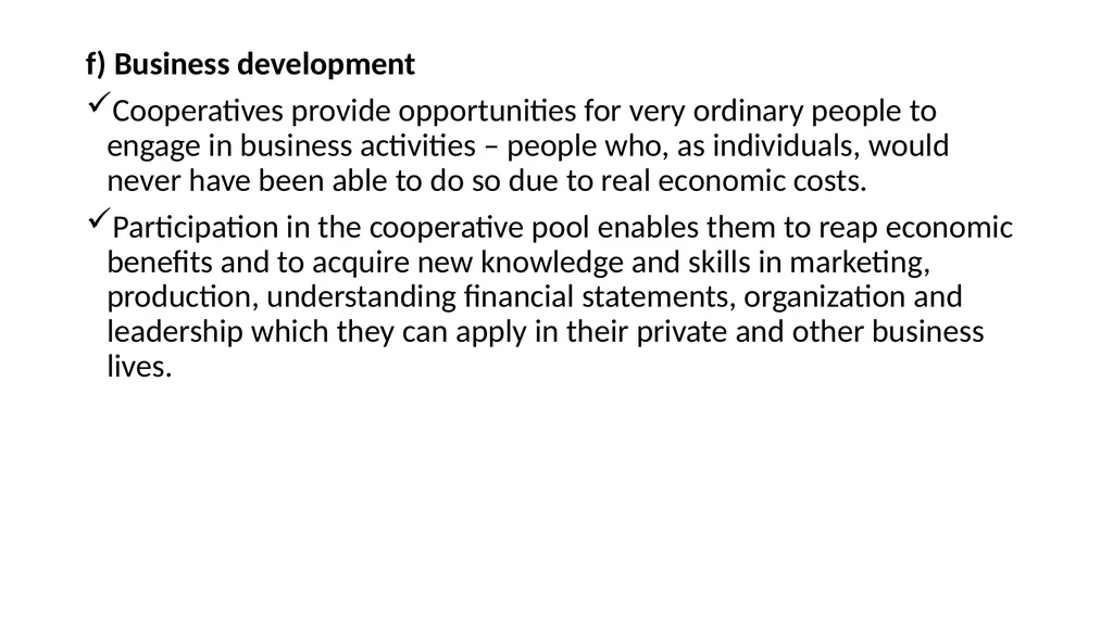 Cooperative and organization management Chapter - slide 8 of 38