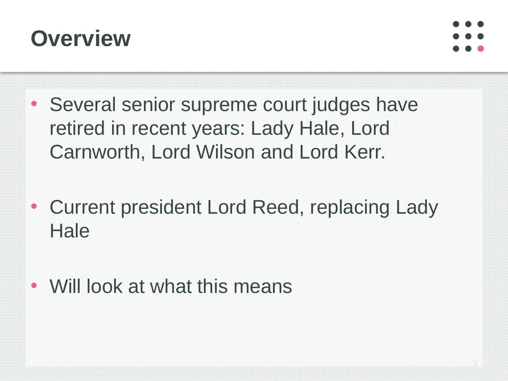 Public Law in the Supreme Court: Where Are We Now? - slide 3 of 40