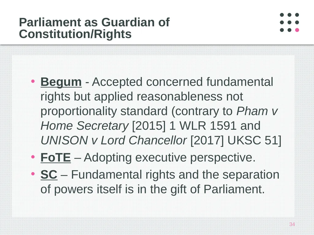 Public Law in the Supreme Court: Where Are We Now? - slide 34 of 40