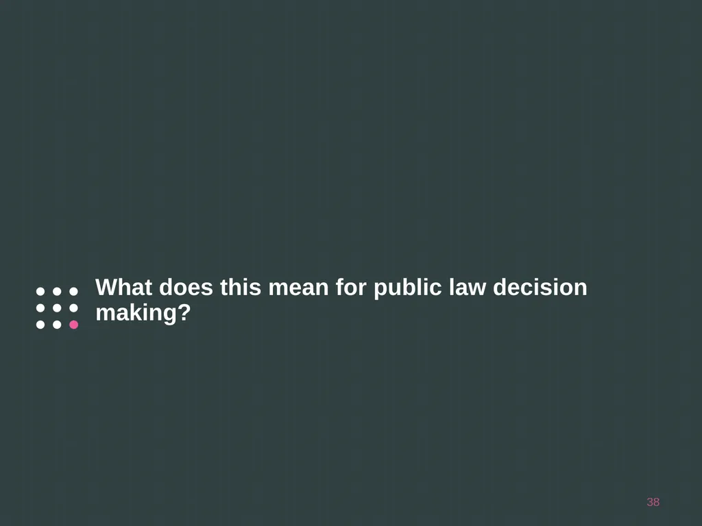 Public Law in the Supreme Court: Where Are We Now? - slide 38 of 40