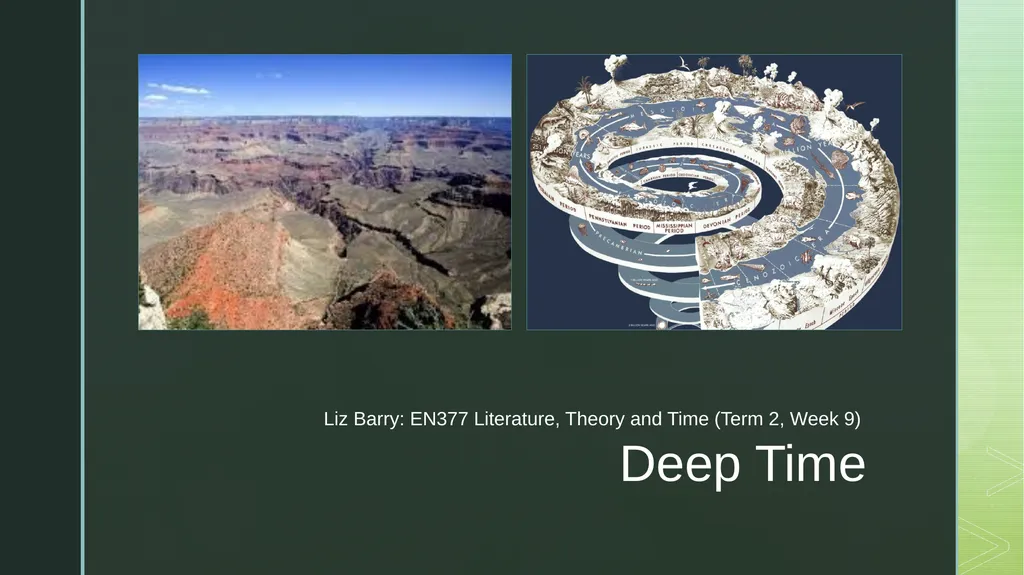 Deep Time Liz Barry: EN377 Literature, Theory and