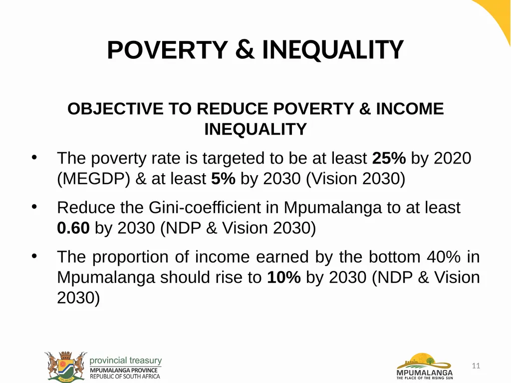 MPUMALANGA ECONOMY – PERFORMANCE, CHALLENGES AND - slide 11 of 44