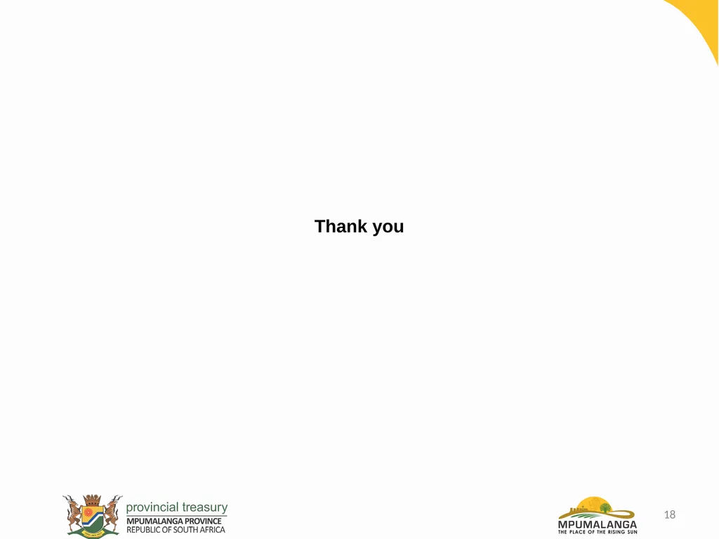 MPUMALANGA ECONOMY – PERFORMANCE, CHALLENGES AND - slide 18 of 44